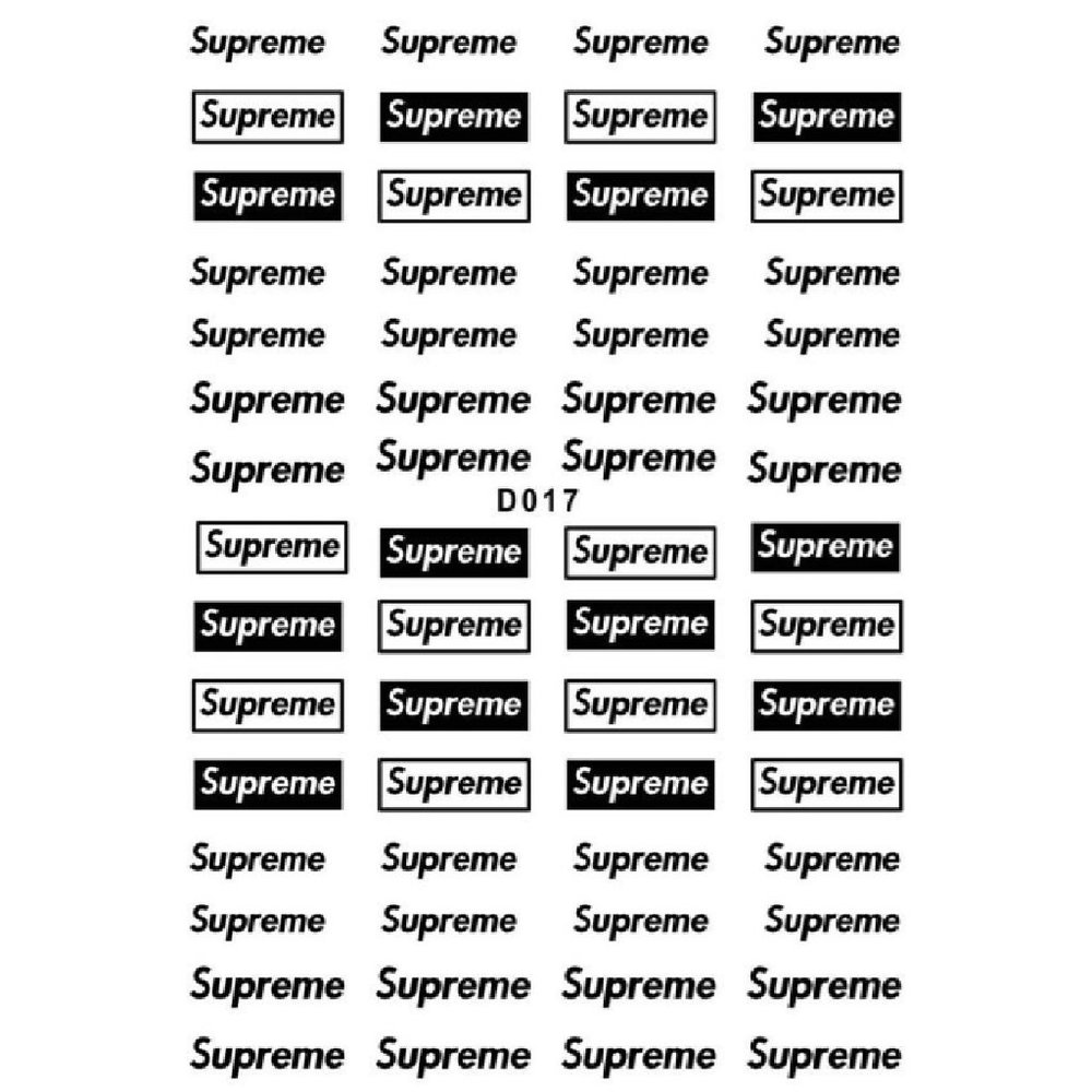 Nail Stickers Logo 2 Sheets Designer Brand Nail Art Manicure